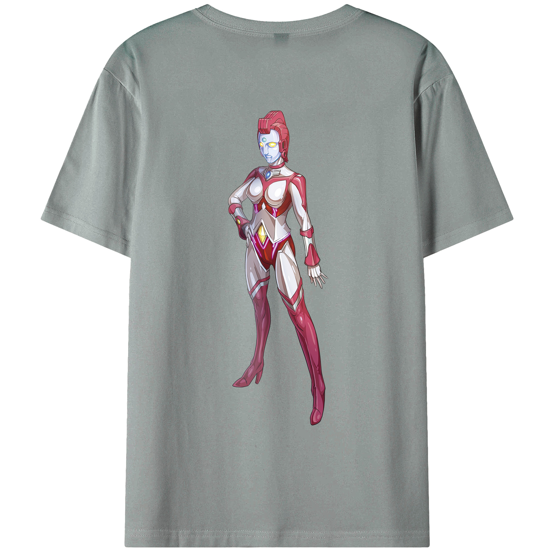 （画像用） ウルトラマン Ultraman 綿100％ メンズ半袖Tシャツ（バックプリント） 通気性